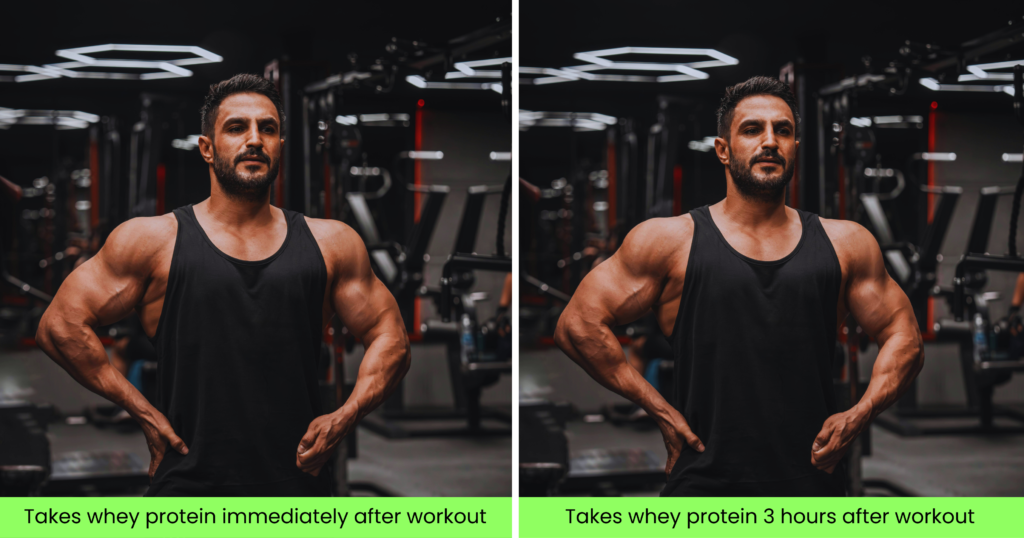 whey protein timing comparison.